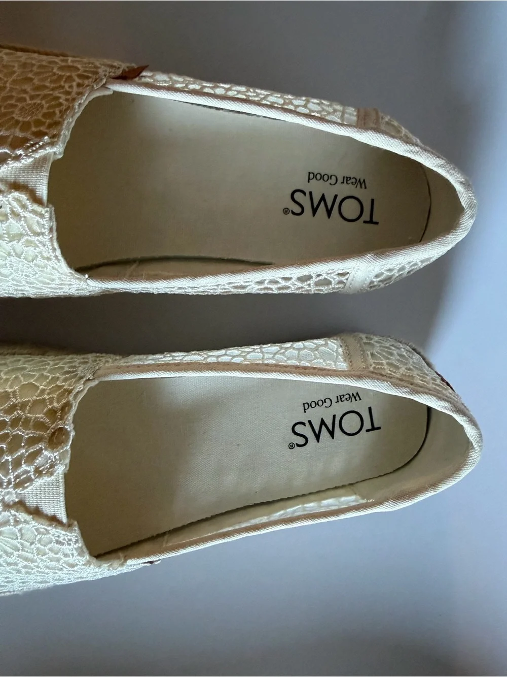 TOMS Women's Valencia Canvas Platform Espadrilles, Natural Moroccan Crochet 8
